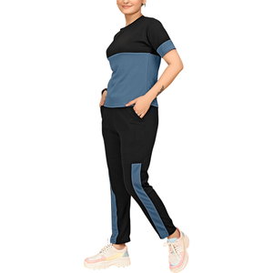 Ensemble de survêtement décontracté pour femmes en dentelle florale écologique, deux pièces, avec sweat à capuche zippé et pantalon de jogging, design personnalisé - Product Image 5