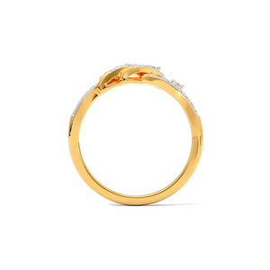 Anillo Abierto con Acento de Corazón de Diamante Cultivado en Laboratorio - Product Image 3