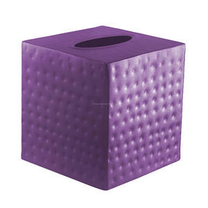 Caja de pañuelos pesada cuadrada cubierta de caja de pañuelos de Metal de diseño martillado caja de papel moderna creativa para baño cocina Oficina dormitorio - Product Image 3