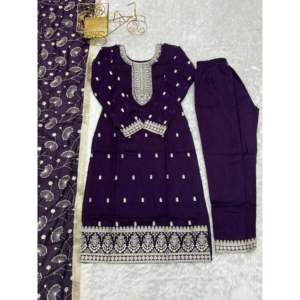 Hermoso Conjunto de Fiesta Talla XS, Top y Pantalón con Dupatta - Product Image 6