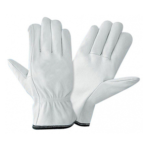 Gants de travail et de conduite en cuir de chèvre de qualité supérieure, durables, avec pouce Keystone et poignet élastique - Product Image 5