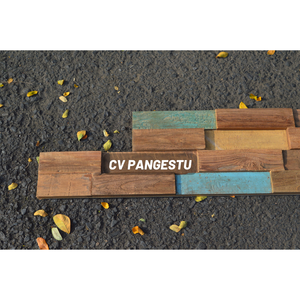Paneles de Pared de Madera de Teca Reciclada de Estilo Moderno y Minimalista Pangestu, con Características de Absorción de Sonido y Entretenimiento para el Hogar y la Villa - Product Image 3