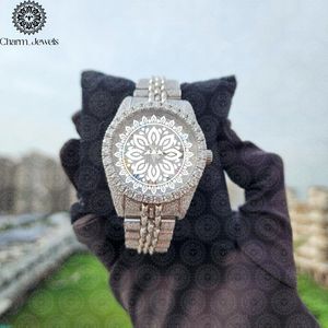 Reloj de Lujo Charm_Jewels de Acero Inoxidable, 38 mm, Redondo, Analógico, de Cuarzo, con Cristal de Zafiro, Cierre Plegable, Brazalete de Moda para Mujer - Product Image 1