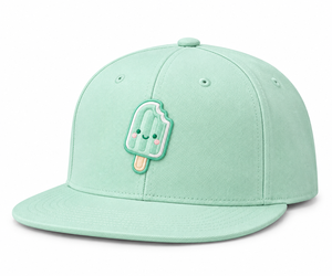Gorra Trucker de 6 Paneles con Visera Plana y Perfil Medio, de Lona, con Logotipo Bordado Personalizado en Verde Menta, al por Mayor - Product Image 2