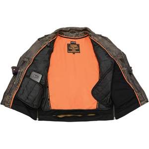 Blouson de moto en cuir premium pour homme 2025, style MC classique avec doublure amovible respirante pour la conduite - Product Image 3