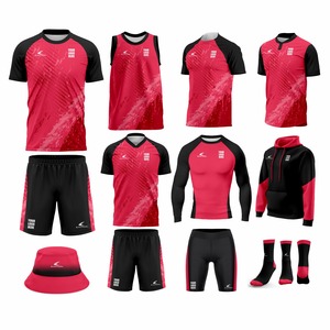 Servicio OEM Personalizado, Uniformes de Fútbol para Jugadores con Nombre Impreso por Transferencia Térmica, Manga Corta, Transpirables, 100% Poliéster, Paquete para Equipo - Product Image 1