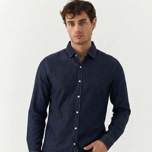 Chemise en jean pour homme, 100% coton, denim de qualité supérieure, confortable, tendance, prix abordable, chemises pour homme, vêtements d'extérieur - Product Image 1