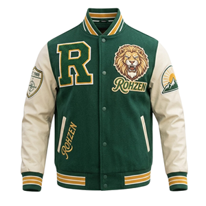 Chaqueta Varsity para Hombre de Alta Calidad, Personalizada ODM OEM, Chaqueta Bomber de Béisbol con Letras de Colegio, Venta al Por Mayor - Product Image 4