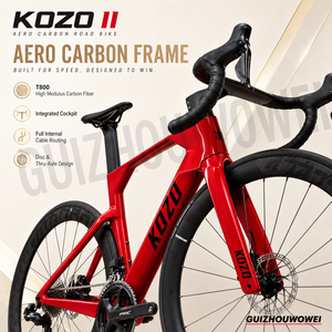 <span class=keywords><strong>Bicicleta</strong></span> de Carretera KOZO II Endurance, Cuadro de Carbono T800, Ruedas Wheeltop 2x12, Neumáticos Goodyear 700x28C, Frenos de Disco Hidráulicos, Llanta de 50mm - Product Image 2