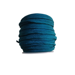 Cordon en soie recyclée YS INTERNATIONAL YS-301 5 mm, pour la fabrication de bijoux, textile tissé doux, forme plate, artisanat DIY, mode bohème, sac - Product Image 1