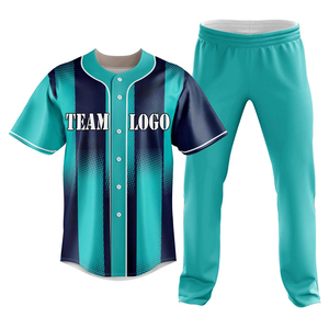 Custom Baseball Jersey Set Men Short Sleeve Sublimated Print Quick Dry Regular Fit All Team Logo Back Spring Summer Waterproof - Product Image 2