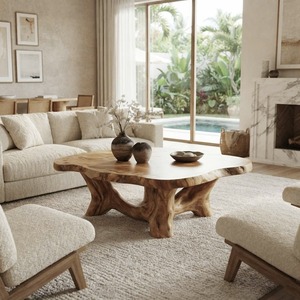 Handcraft Modern Solid Wood Coffee <b>Table</b> Apartment Living Room Tea <b>Table</b> American <b>Small</b> Coffee <b>Table</b> Luxury <b>Wooden</b> Living Room - Product Image 1
