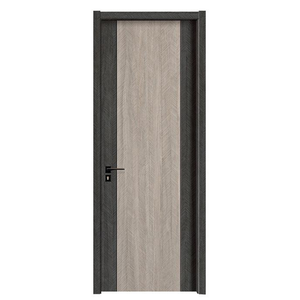 Porte creuse moderne en polymère WPC, composite durable, excellente étanchéité, anti-fissuration, isolation thermique, anti-humidité, pour appartement et chambre - Product Image 1