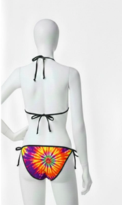 Conjunto de Bikini con Estampado de Encaje Sublimado, de Alta Elasticidad, Ropa de Playa, Superventas - Product Image 3