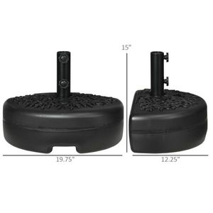 Ombrellone da Giardino Quadrato con Base in Acciaio Inox e Ferro per Patio, Ristorante, Hotel, Spiaggia - Consigliato per la Pioggia - Product Image 3