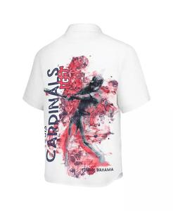 Camicia abbottonata bianca da uomo St. Louis Cardinals Veracruz Ace isolani | Tommy Bahama - Product Image 2
