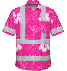 เสื้อทำงานสีส้มสะท้อนแสงแบบยูนิเซ็กซ์ โพลีเอสเตอร์ แถบสะท้อนแสง กระเป๋าเสื้อแบบแข็ง ชุดยูนิฟอร์มนิรภัย กันลม ใส่สบาย - Product Image 4