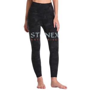 Pantalones de Yoga de cintura alta para mujer, nueva moda, transpirables, con estampado de leopardo, mallas sin costuras de punto, entrenamiento, Fitness, conjuntos de Spandex - Product Image 1