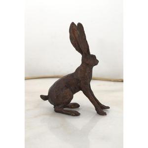 Decoración de Pascua, Escultura de Conejo de Bronce, Objeto Decorativo para Jardín, Técnica de Fundición a Mano - Product Image 3