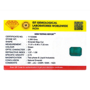 Lab Created Zambian Emerald 6.3 Carat Oval Cut Loose Gemstone for Fine Jewelry - Product Image 4