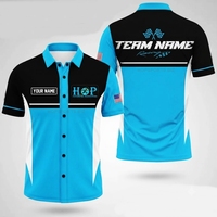 T-shirt de course personnalisé de haute qualité, t-shirt de moto décontracté par sublimation pour homme, tenue de sport pour équipe de course et équipage de box