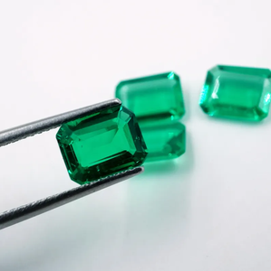 Esmeralda Verde Colombiana Cultivada en Laboratorio, Corte Esmeralda, 4.90 Ct (8x6mm) (4 Piezas) HAYAAT GEMS para Joyería, Modelo N-138 - Product Image 6