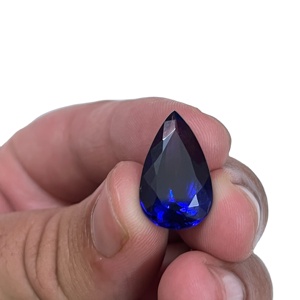 Tanzanita Natural Color Azul Real de Alta Calidad, Forma de Pera, Certificada por IGI, Tratada con Calor, 12.96 Quilates, Piedra Preciosa, Sadiya International - Product Image 1