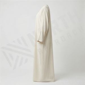 ชุดอาบายะห์อิสลามสำหรับผู้หญิงคุณภาพสูง ผ้าชีฟอง 100% ผ้าฝ้าย ไซส์ใหญ่ แฟชั่นทันสมัย สไตล์หรูหรา สีตามสั่ง - Product Image 3