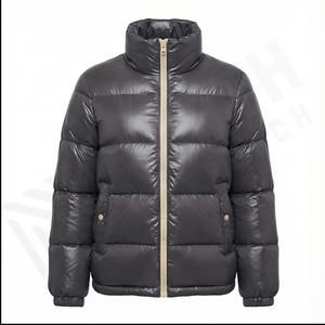 La chaqueta acolchada personalizada más popular en la mujer con decoración de bolso y botón, chaqueta de burbujas, moda para hombre - Product Image 2