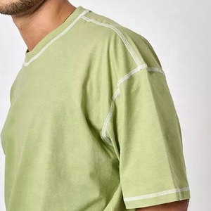 เสื้อยืดคอตตอนหนาน้ำหนักมากทรงโอเวอร์ไซส์ สตรีทแวร์ ทรงบ็อกซี่ ผู้ผลิตขายส่ง รับผลิตแบบ OEM ODM - Product Image 5