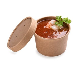 Contenants alimentaires écologiques de 16 oz pour soupes, salades et repas chauds, boîtes alimentaires pour la restauration à emporter, emballages pour riz et curry - Product Image 1
