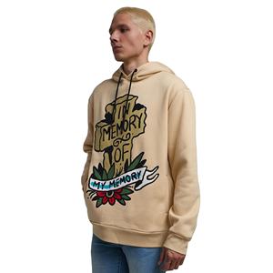 Sweat à capuche pull-over 100% coton 500 g/m² Logo personnalisé pour hommes French Terry 3d Puff Printing Hoodie Fabricant - Product Image 3
