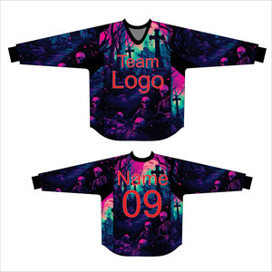 Ropa de Paintball Personalizada, Jersey de Equipo Sublimado, Nombre y Número del Jugador Personalizados, Camiseta Deportiva de Alto Rendimiento para Entrenamiento - Product Image 4
