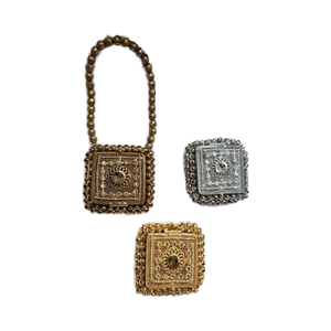 Vivid Women's <b>Metal</b> <b>Beaded</b> Clutch Kiss Lock Closure Single Carry Strap Lightweight Silk Lining Stylish Evening Wear for Parties - Product Image 1