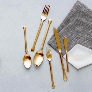 Ensembles de salle à manger de créateur de longs couverts plaqués argent couverts à poignée en émail vert ensemble de service de sushi - Product Image 4