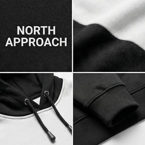 Sweat-shirt à capuche pour homme North Approach, design color block, poche avant, coupe classique, vêtement décontracté pour l'automne - Product Image 4