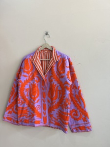 Chaqueta étnica bordada de algodón para mujer, regalo de dama de honor Suzani para ella - Product Image 6