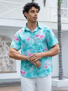 Camisa estampada para hombre, manga corta, hawaiana, tropical, informal, con botones, para verano, colorida, con estampado floral, camisa de verano para hombre - Product Image 6