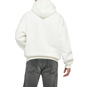 Sweat à capuche d'hiver personnalisé pour homme de haute qualité, double couche, épaules tombantes, coupe classique, en molleton de coton épais avec poches - Product Image 2