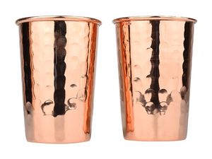 Verre à eau en cuivre traditionnel, lot de 1 verre à jus - Product Image 4