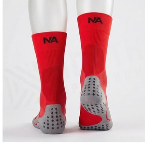 North Approach Crew <b>Socks</b> Red Breathable <b>Running</b> <b>Socks</b> for Adults Summer Season - Product Image 2