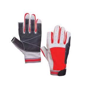 Service OEM ODM, gants en cuir de mouton, gants décontractés pour la pêche en plein air, gants mi-doigts pour hommes et femmes - Product Image 1