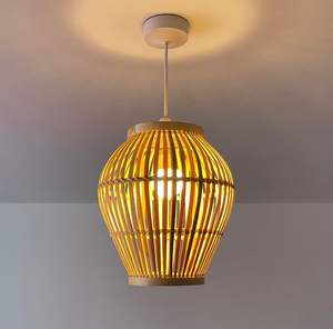 Wholesale Traditional Handicraft Bamboo Lamp <b>Covers</b> Design Living Room Lampshade <b>Rattan</b> Furniture Supplies OEM ODM From Vietnam - Product Image 3