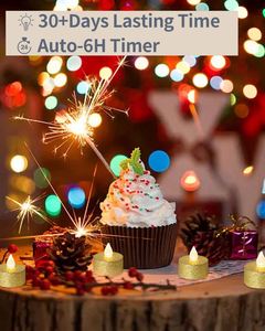 2023 New Design Electric <b>LED</b> <b>Tea</b> <b>Light</b> Candles Flameless Realistic Battery Powered Wedding Decoration Fabric Hardcover Gift - Product Image 4