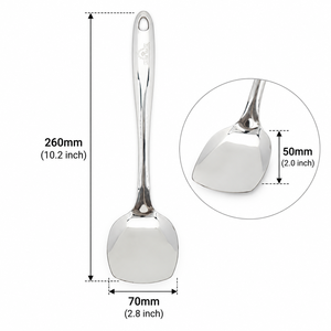 Espátula de Cocina Jaya Mata JM357 de Acero Inoxidable de 260 mm, Espátula para Wok, para Arroz Frito, Salteados, Cocina Casera y Restaurantes - Product Image 5