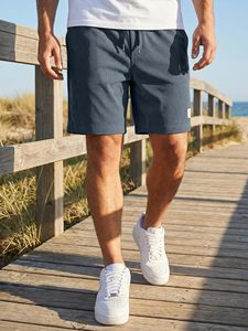 Shorts de sport pour homme en toile respirante, extensible, à séchage rapide, avec taille élastique, pour entraînement, fitness, course à pied et basketball - Product Image 6