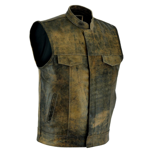 Reasonable Price Breathable Men Clothing Leather <b>Vest</b> For Online Sale Best Quality Leather Made Fashion <b>Vest</b> - Product Image 4