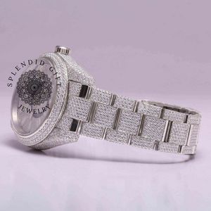 Reloj de Diamantes de Lujo, un Regalo Espléndido, con Movimiento de Cuarzo ETA, Caja de 28 mm, Esfera de Cristal de Zafiro, Correa de Moissanita/Plata, Diseño Discreto - Product Image 2