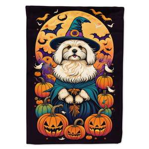 Coton De Tulear Witchy Halloween <b>Garden</b> <b>Flag</b> Mailbox <b>Flag</b> Decorative Yard <b>Flag</b> Banner Outside Patio Artwork Yard Flower Beds, Ga - Product Image 1