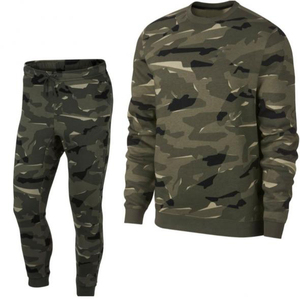 Conjunto de Pantalones y Sudadera de Forro Polar 2 en 1 para Hombre, Ropa de Calle de Invierno, 100% Algodón, Transpirable, de Secado Rápido, Cintura Elástica, Diseños Sólidos/a Cuadros - Product Image 2